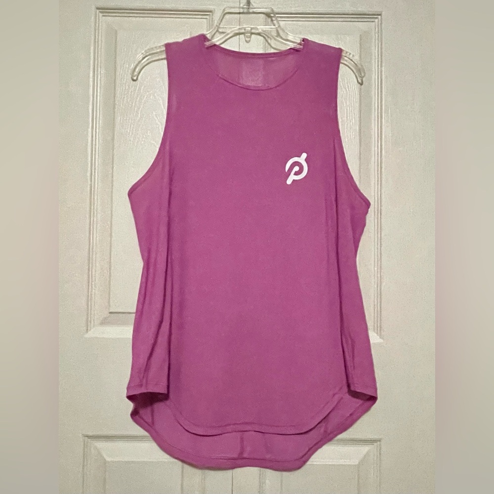 Peloton Pink tank top, workout gear